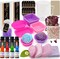 Soap Making Kit for Adults & Kids - Soap Making Supplies with Melt and Pour - Base,6 Silicone Molds, Colorant,Fragrances,Dried Flowers,Gift Card,DIY Craft Kit for Beginners
